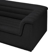 Cascade Boucle Fabric Sectional Black from Meridian - Luna Furniture