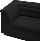 Cascade Boucle Fabric Sectional Black from Meridian - Luna Furniture