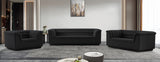 Cascade Boucle Fabric Sofa Black from Meridian - Luna Furniture