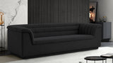 Cascade Boucle Fabric Sofa Black from Meridian - Luna Furniture