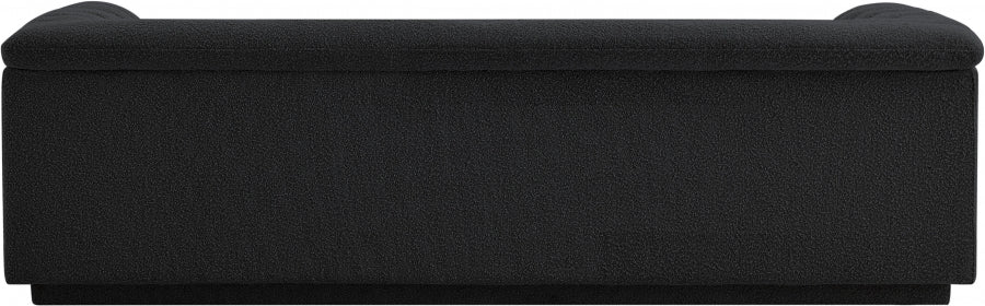 Cascade Boucle Fabric Sofa Black from Meridian - Luna Furniture