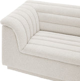 Cascade Boucle Fabric Sofa Cream from Meridian - Luna Furniture