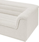 Cascade Boucle Fabric Sofa Cream from Meridian - Luna Furniture