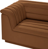 Cascade Velvet Fabric Sofa Saddle from Meridian - Luna Furniture