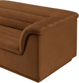 Cascade Velvet Fabric Sofa Saddle from Meridian - Luna Furniture