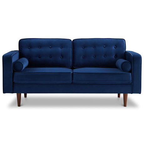 Casey Velvet Loveseat Blue - AFC00086 - Luna Furniture