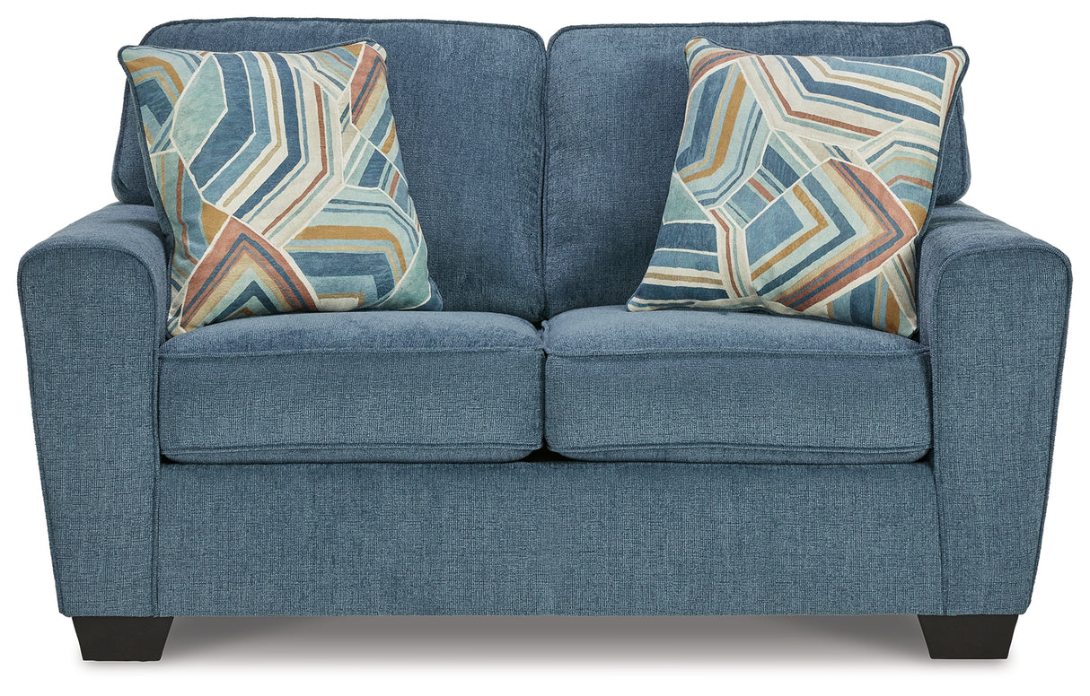 Cashton Blue Loveseat - 4060535 - Luna Furniture