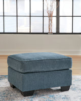 Cashton Blue Ottoman - 4060514 - Luna Furniture