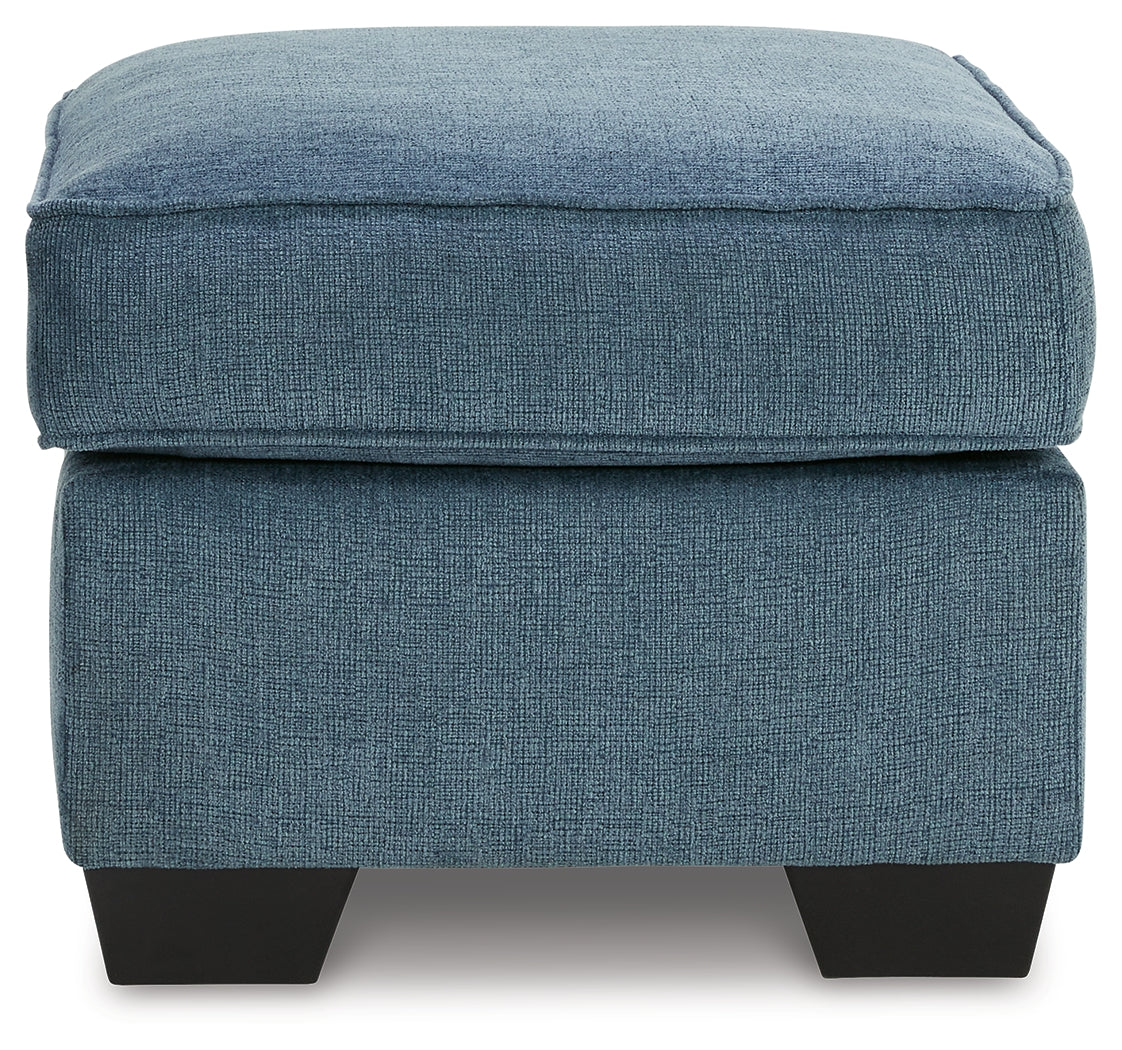 Cashton Blue Ottoman - 4060514 - Luna Furniture