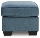 Cashton Blue Ottoman - 4060514 - Luna Furniture