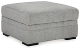 Casselbury Cement Ottoman With Storage from Ashley - Luna Furniture