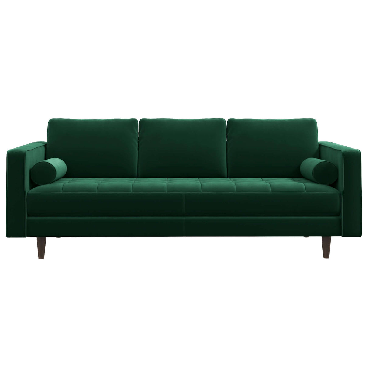 Catherine Mid-Century Modern Sofa 84" / Dark Green Velvet - AFC00043 - Luna Furniture