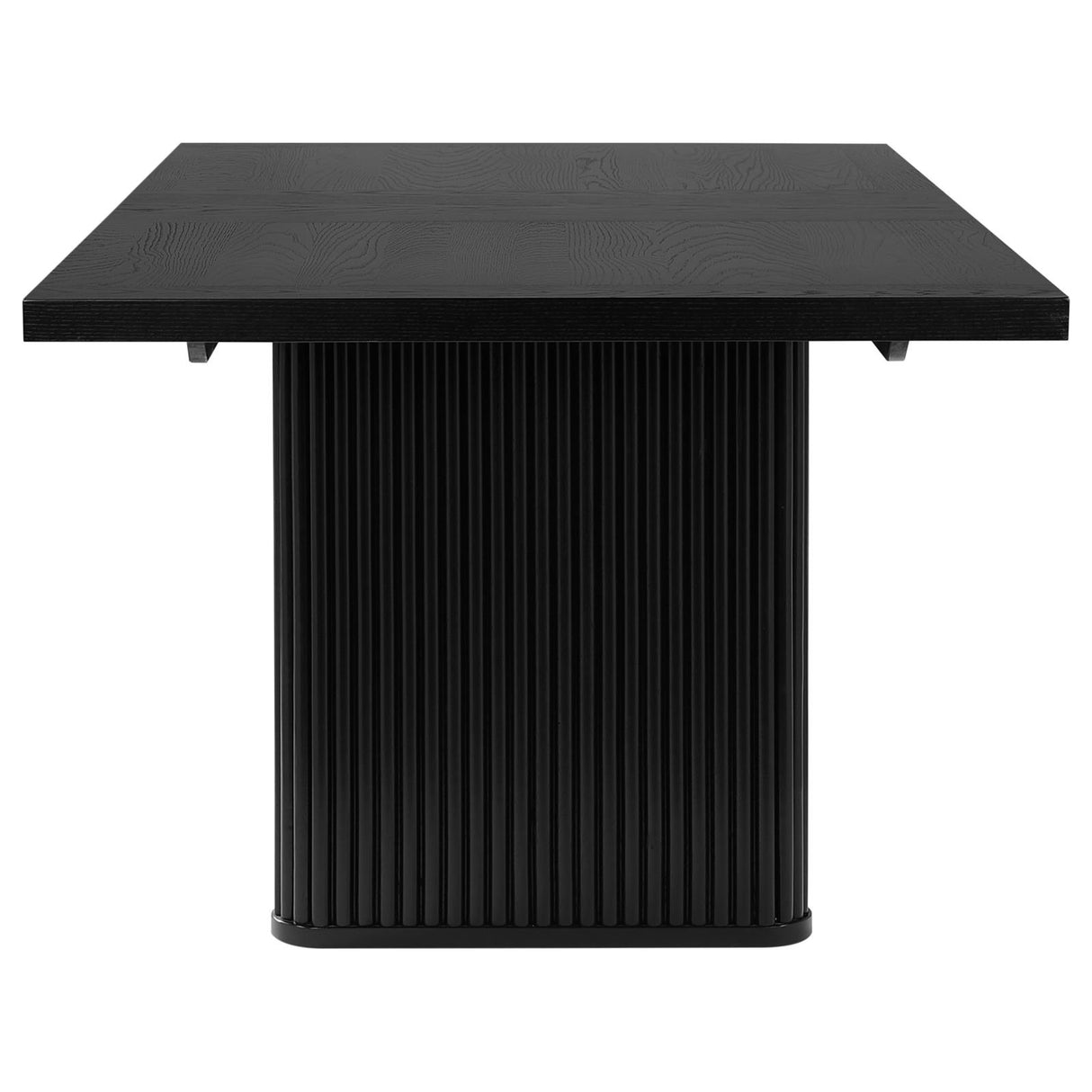 Catherine Rectangular Double Pedestal Dining Table Black from Coaster - Luna Furniture