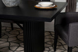 Catherine Rectangular Double Pedestal Dining Table Black from Coaster - Luna Furniture