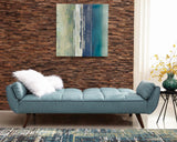 Caufield Biscuit-tufted Sofa Bed Turquoise Blue - 360097 - Luna Furniture