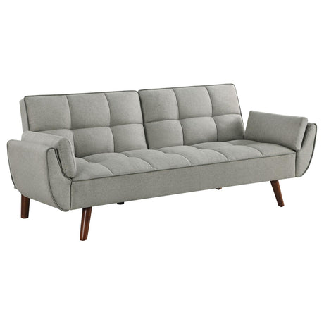 Caufield Upholstered Buscuit Tufted Covertible Sofa Bed Grey - 360096 - Luna Furniture