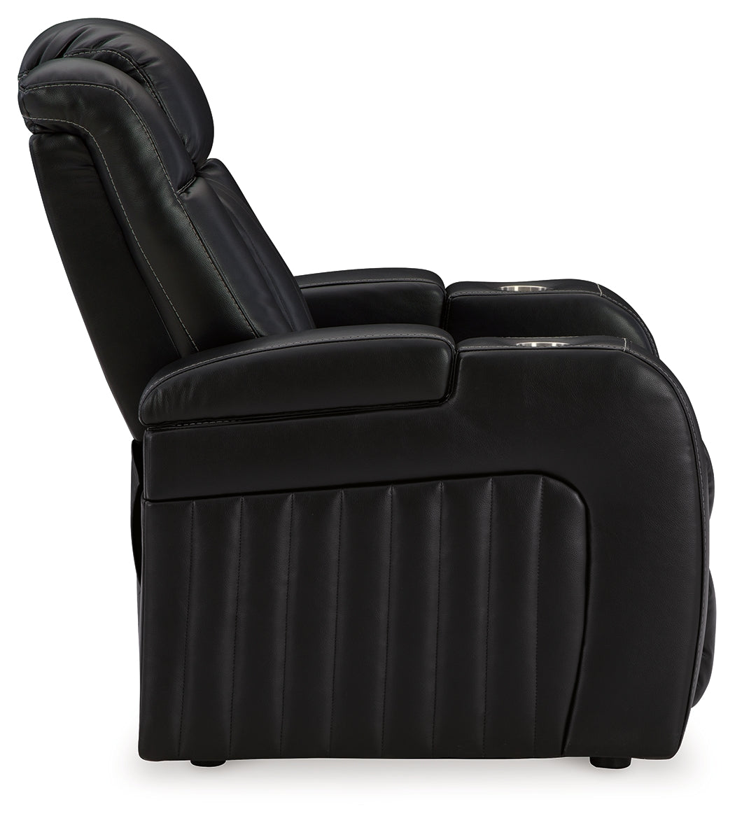 Caveman Den Midnight Power Recliner - 9070313 - Luna Furniture