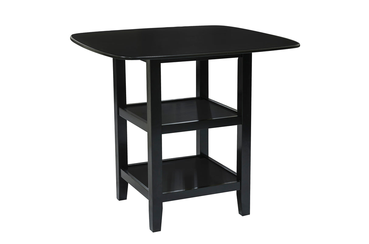 Norman Black 5-Piece Counter Height Set from Homelegance - Luna Furniture