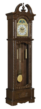 Cedric Golden Brown Grandfather Clock with Chime from Coaster - Luna Furniture