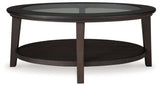 Celamar Dark Brown Coffee Table from Ashley - Luna Furniture