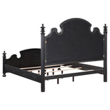 Celina Black/Beige 4-Piece Eastern King Bedroom Set with Upholstered Headboard from Coaster - Luna Furniture