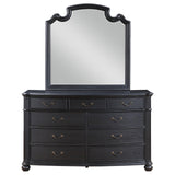 Celina Black 9-Drawer Bedroom Dresser with Mirror from Coaster - Luna Furniture