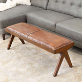 Chad Leather Bench - AFC00212 - Luna Furniture