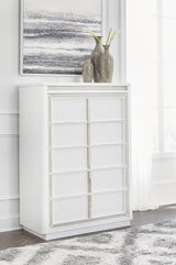 Chalanna White Chest of Drawers from Ashley - Luna Furniture