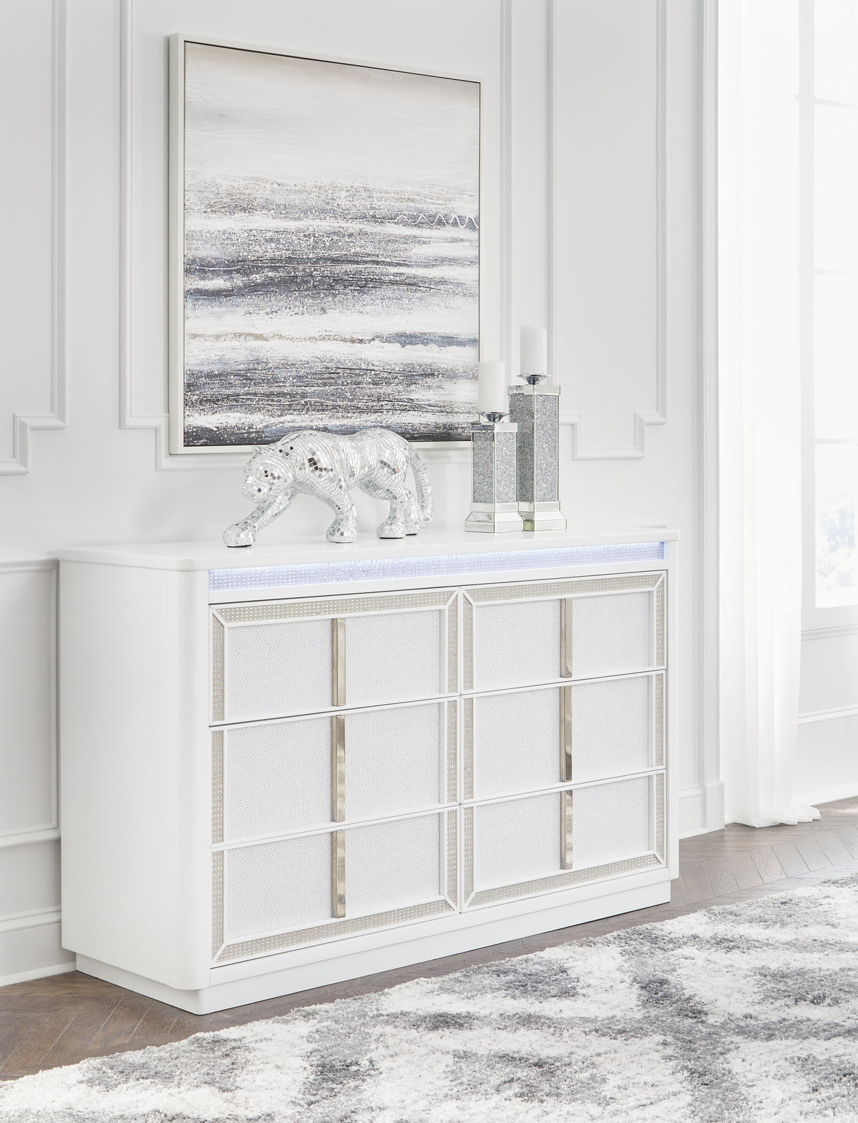 Chalanna White Dresser from Ashley - Luna Furniture