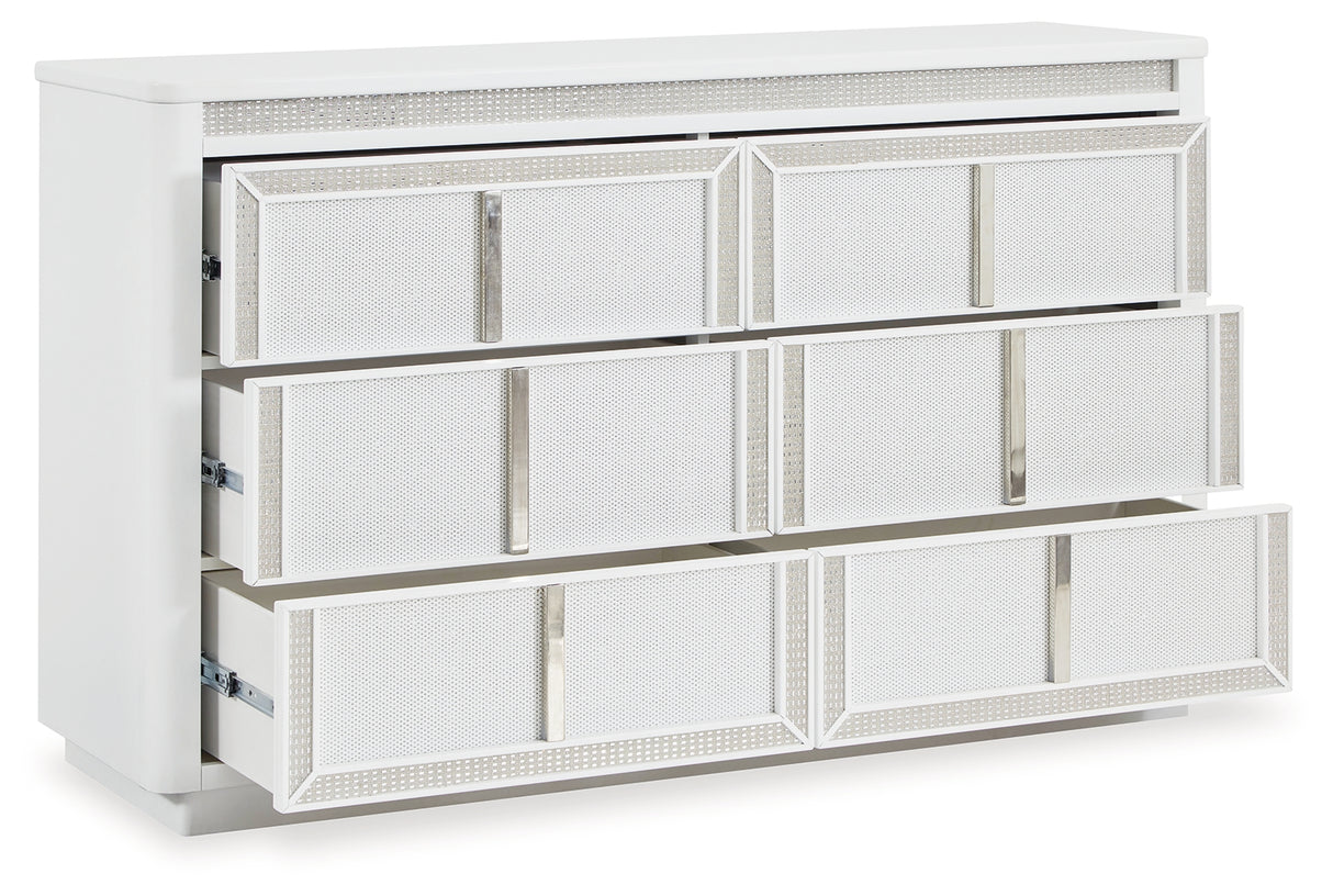 Chalanna White Dresser from Ashley - Luna Furniture