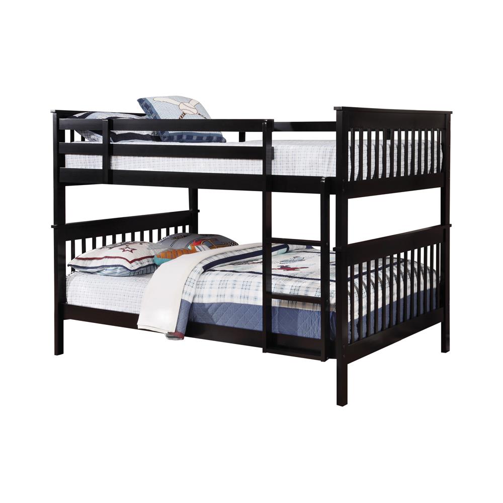 Chapman Full Over Full Bunk Bed Black from Coaster - Luna Furniture