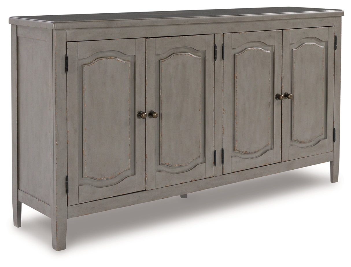 Charina Antique Gray Accent Cabinet from Ashley - Luna Furniture