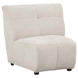 Charlotte 5-piece Upholstered Curved Modular Sectional Sofa Ivory from Coaster - Luna Furniture