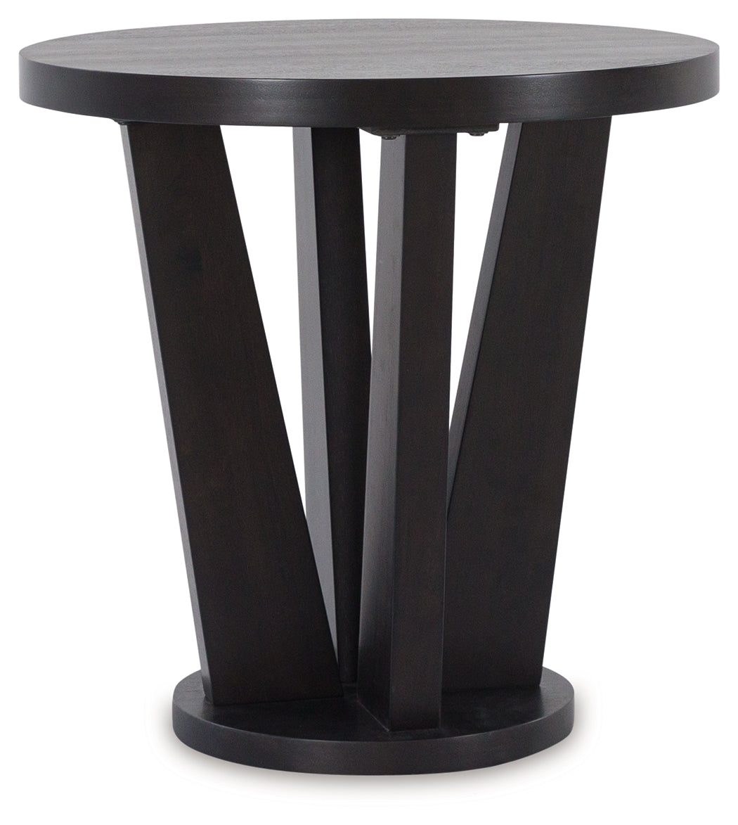 CHASINFIELD Dark Brown End Table from Ashley - Luna Furniture