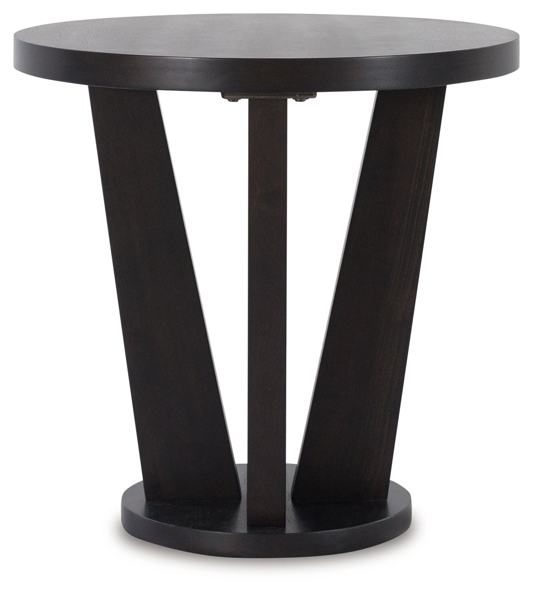 CHASINFIELD Dark Brown End Table from Ashley - Luna Furniture