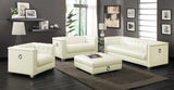 Chaviano 4-piece Upholstered Tufted Sofa Set Pearl White from Coaster - Luna Furniture