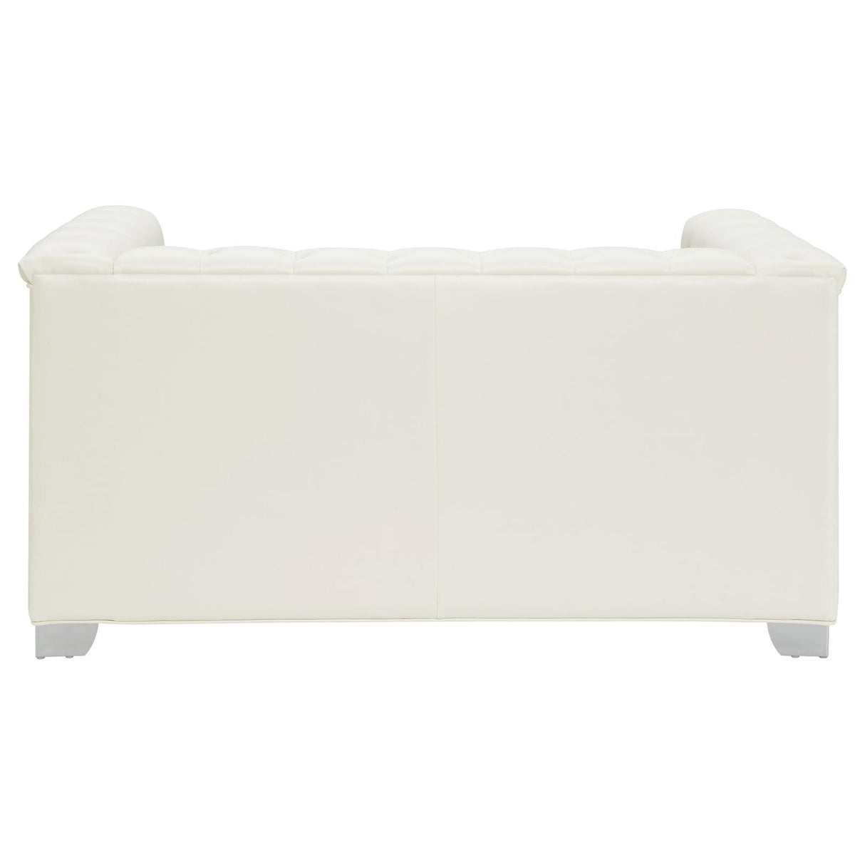 Chaviano Tufted Upholstered Loveseat Pearl White from Coaster - Luna Furniture