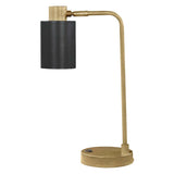 Cherise Adjustable Shade Table Lamp Antique Brass/Matte Black from Coaster - Luna Furniture