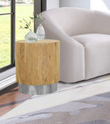 Acacia Chrome End Table from Meridian - Luna Furniture