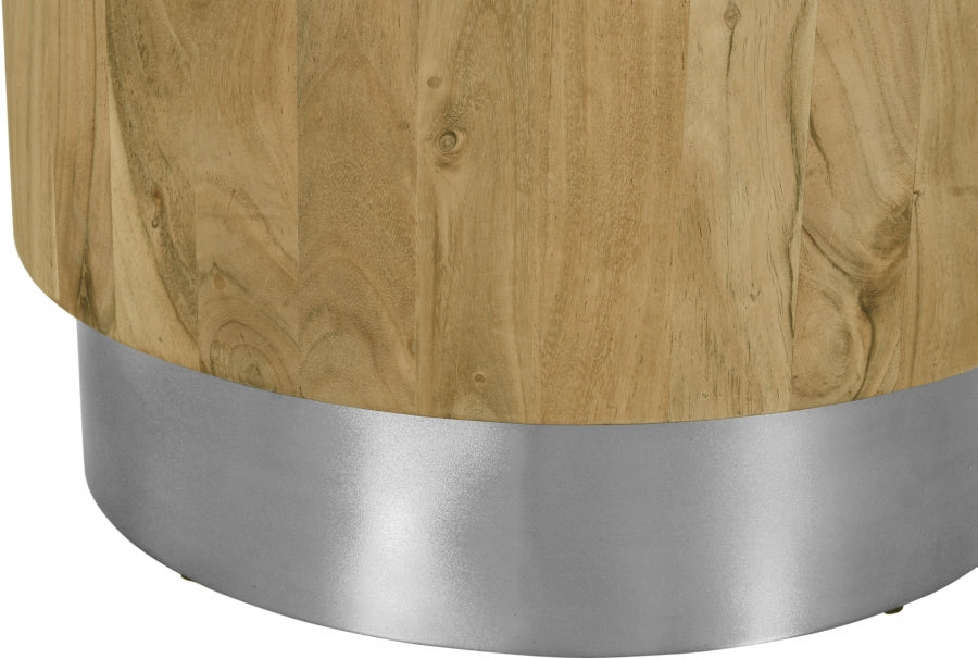 Acacia Chrome End Table from Meridian - Luna Furniture