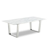 Carlton Chrome Coffee Table from Meridian - Luna Furniture