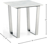 Carlton Chrome Chrome End Table from Meridian - Luna Furniture