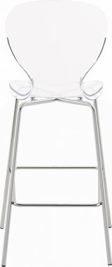 Clarion Chrome Counter Stool, Set of 2 from Meridian - Luna Furniture