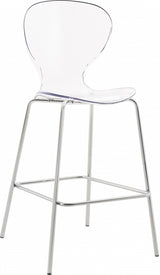 Clarion Chrome Counter Stool, Set of 2 from Meridian - Luna Furniture