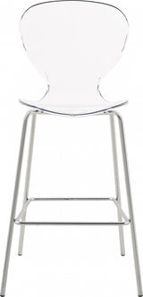 Clarion Chrome Counter Stool, Set of 2 from Meridian - Luna Furniture