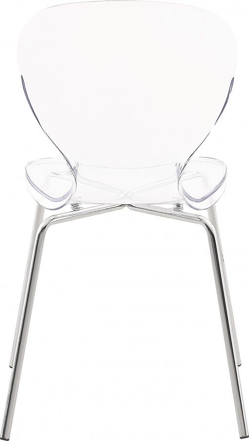 Clarion Chrome Dining Chair, Set of 2 from Meridian - Luna Furniture