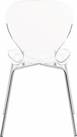 Clarion Chrome Dining Chair, Set of 2 from Meridian - Luna Furniture