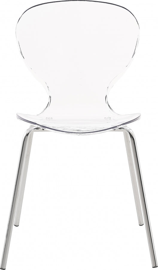 Clarion Chrome Dining Chair, Set of 2 from Meridian - Luna Furniture