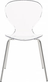 Clarion Chrome Dining Chair, Set of 2 from Meridian - Luna Furniture