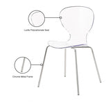 Clarion Chrome Dining Chair, Set of 2 from Meridian - Luna Furniture